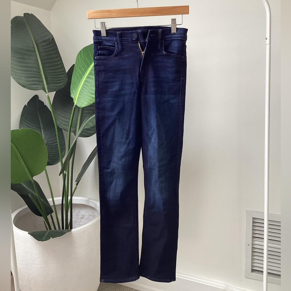 Mother indigo denim. The Mid Rise Dazzler Ankle